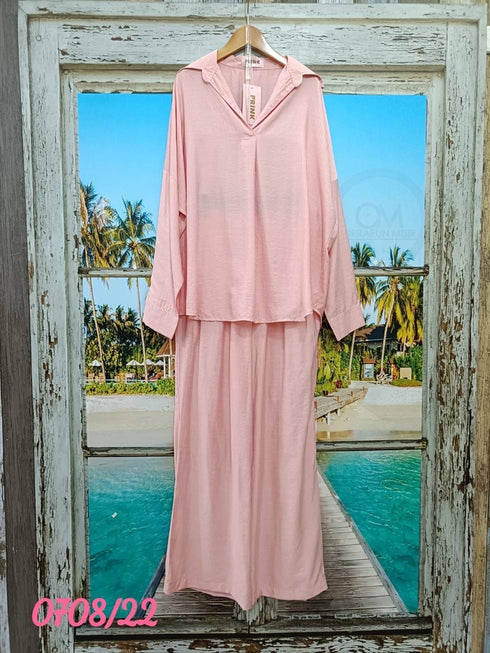 Summer Solid Color Casual Co-Ord Sets